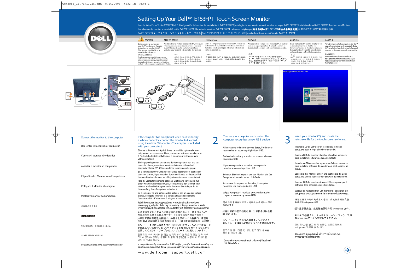 Dell E153FPT User Manual