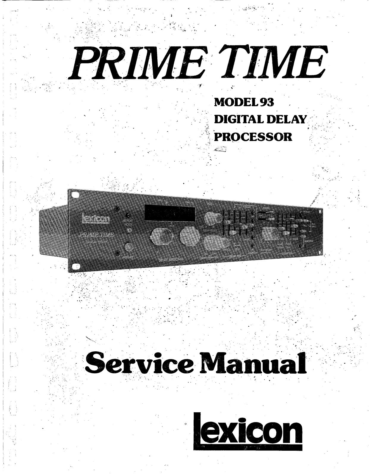 LEXICON 93 SERVICE MANUAL