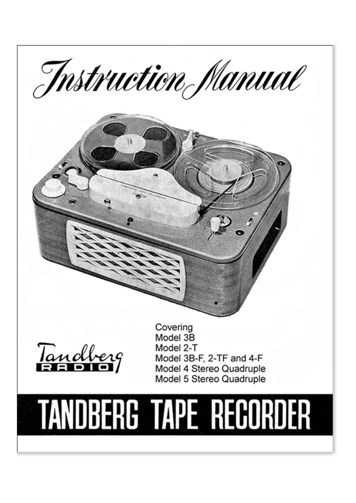 Tandberg 2-TF Owners manual