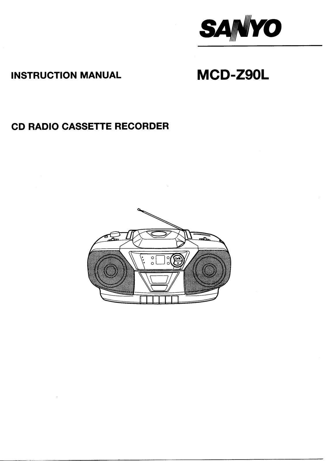 Sanyo MCD-Z90L Instruction Manual