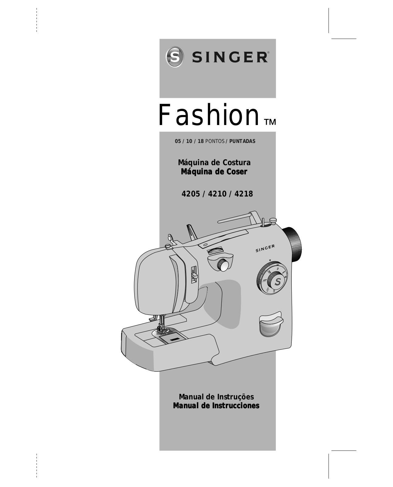 Singer FASHION 4205, FASHION 4218, FASHION 4210 Manual