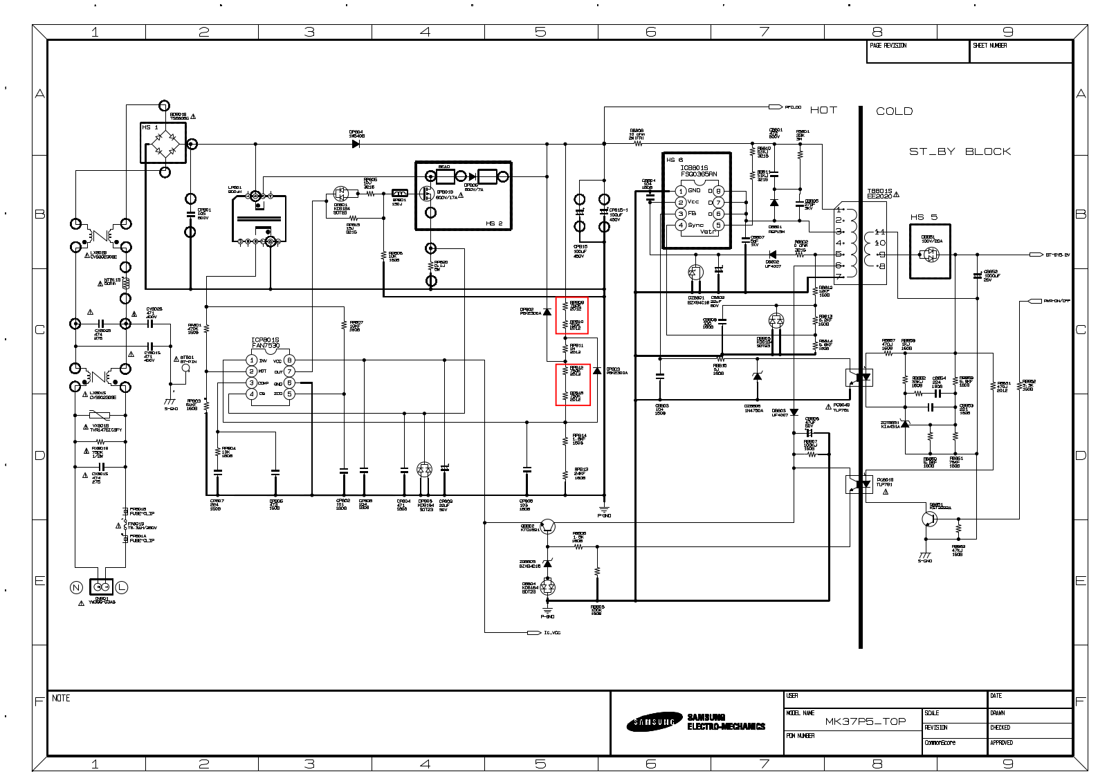 SAMSUNG BN44-00216A schematic