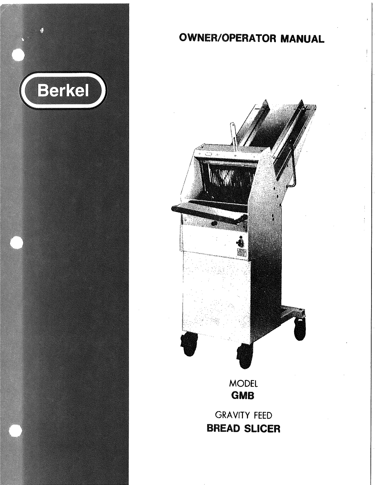 Berkel GMB Installation  Manual