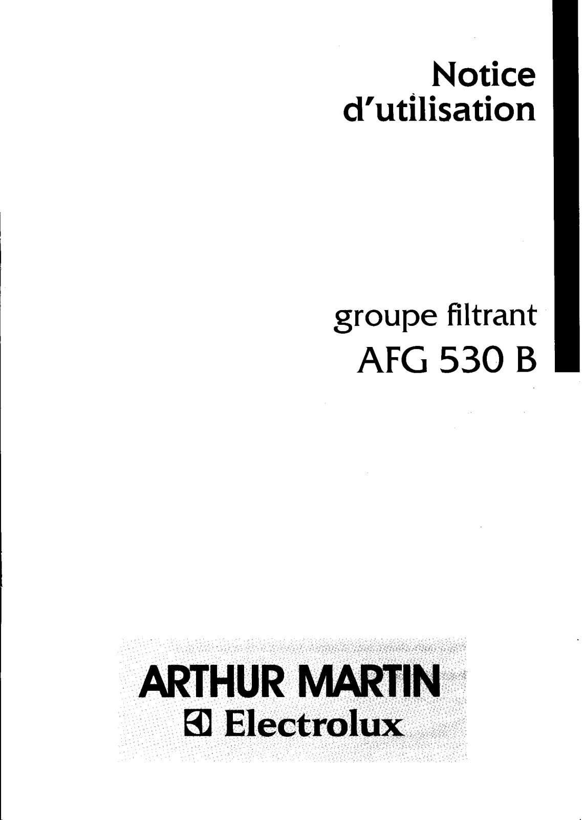 Arthur martin AFG530B User Manual