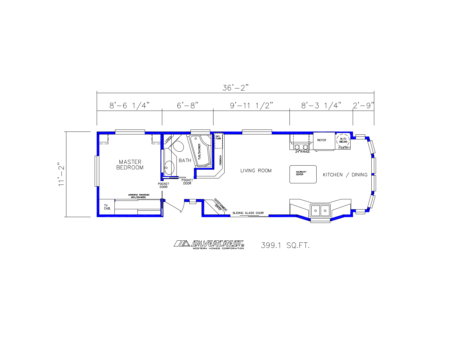 Silvercrest Model-160 Floor Plan