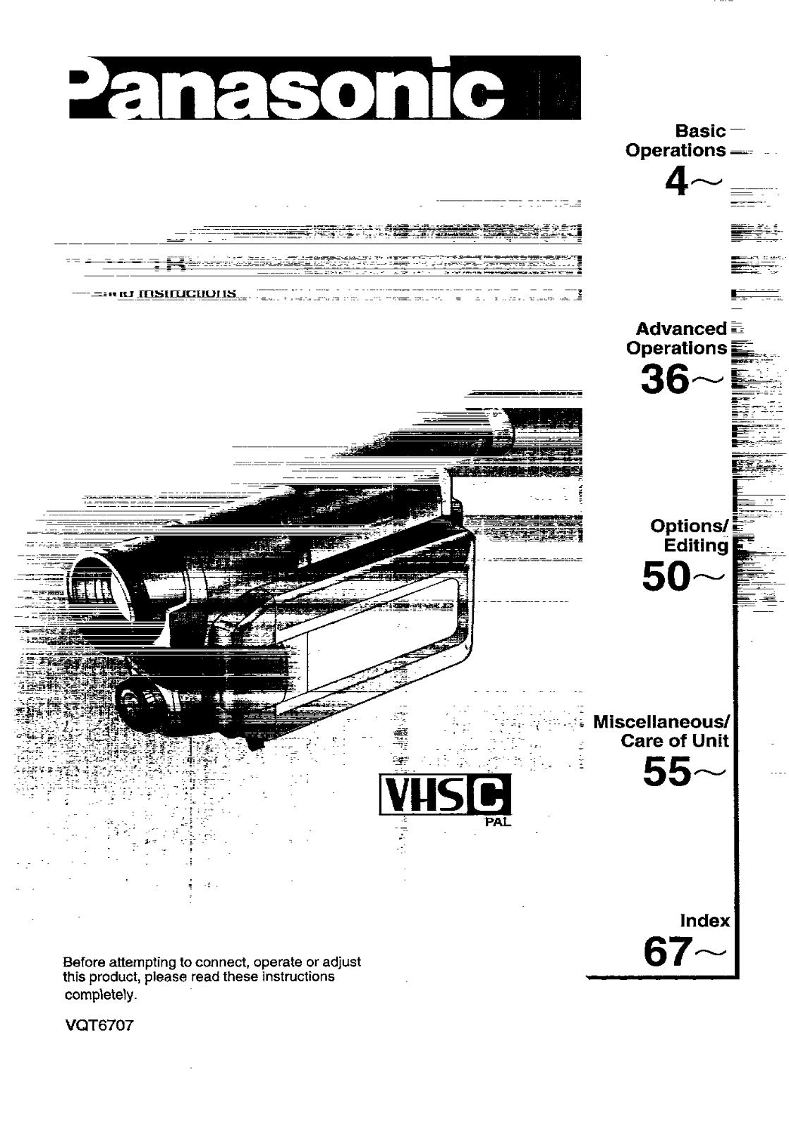 Panasonic NV-VX1B User Manual