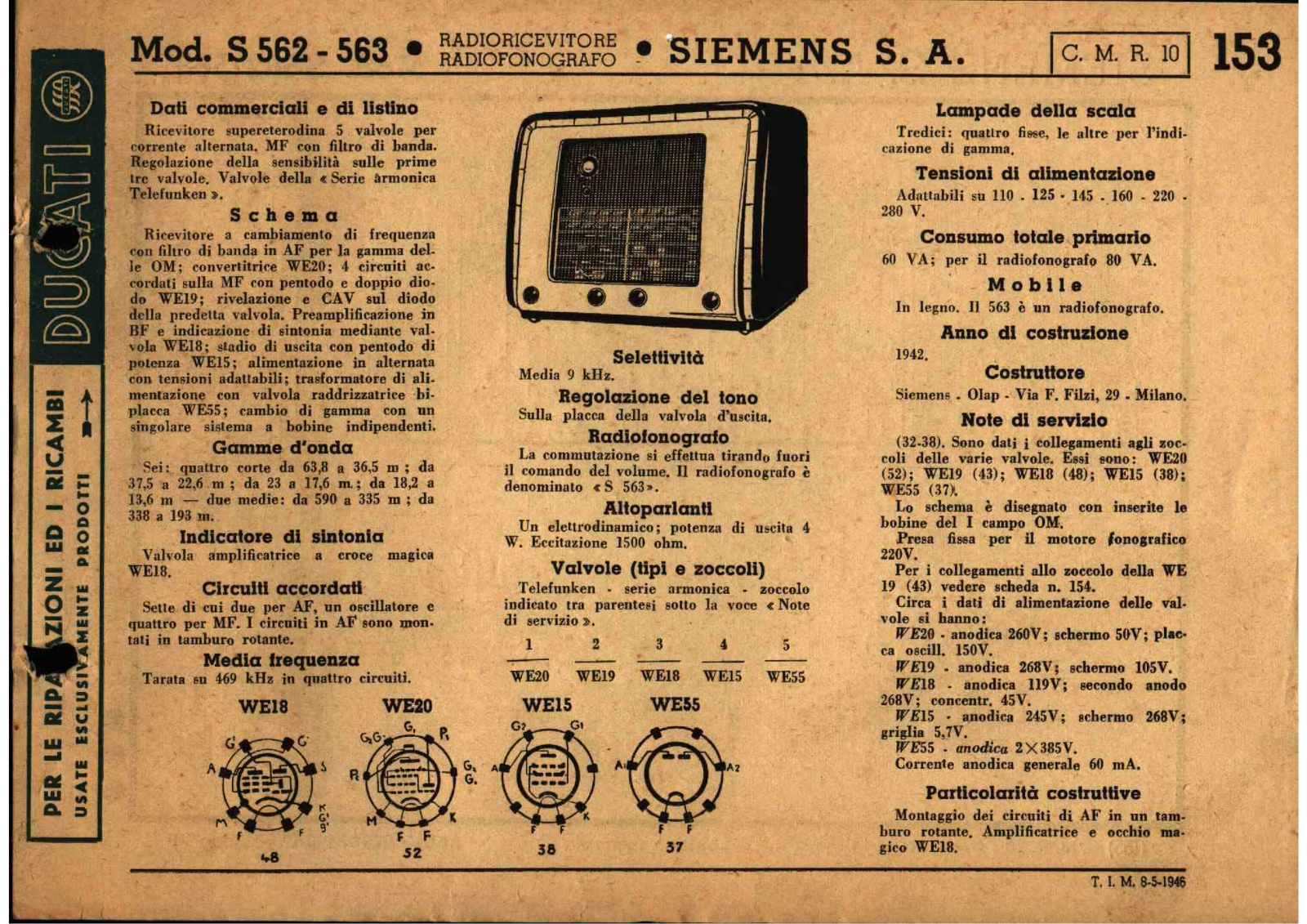 Siemens s 562, s 563 schematic