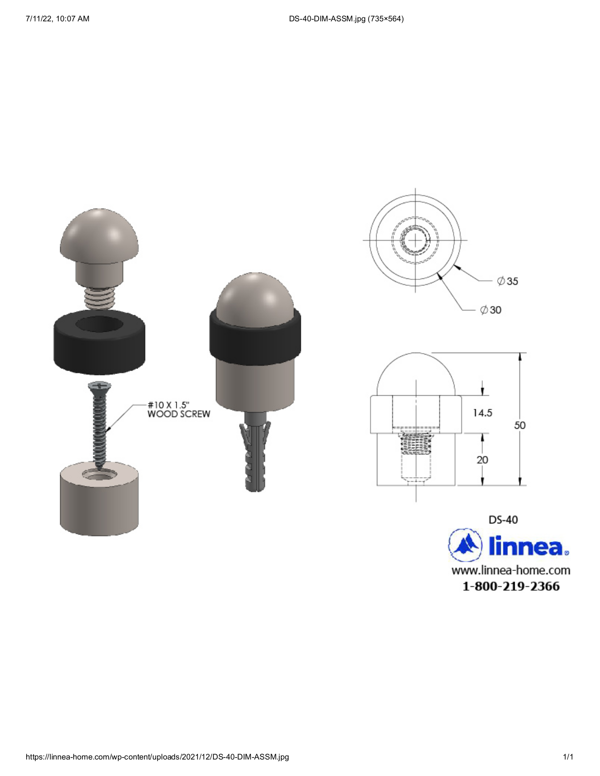 Linnea LNNE9766 Dimensions - ManualMachine.com