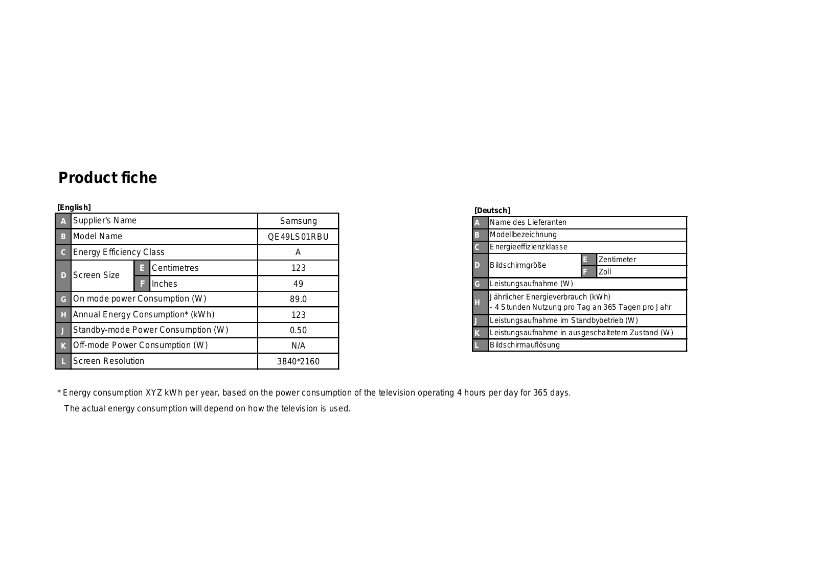 Samsung QE49LS01RB User Manual