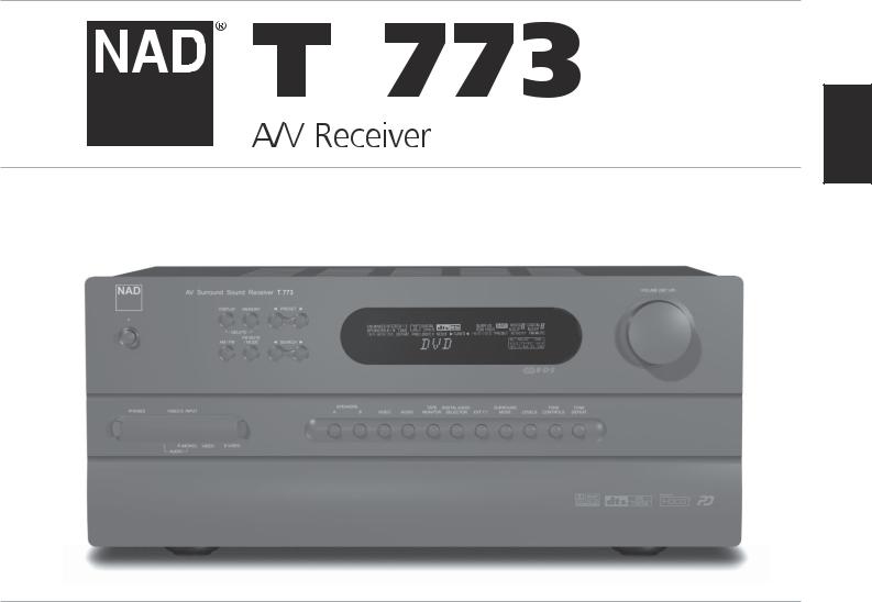 Nad T773 Owner Manual