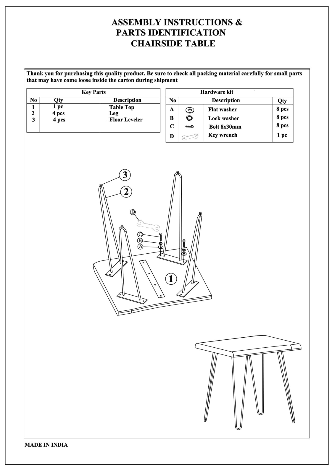 Foundstone W008049142 Assembly Instructions - ManualMachine.com
