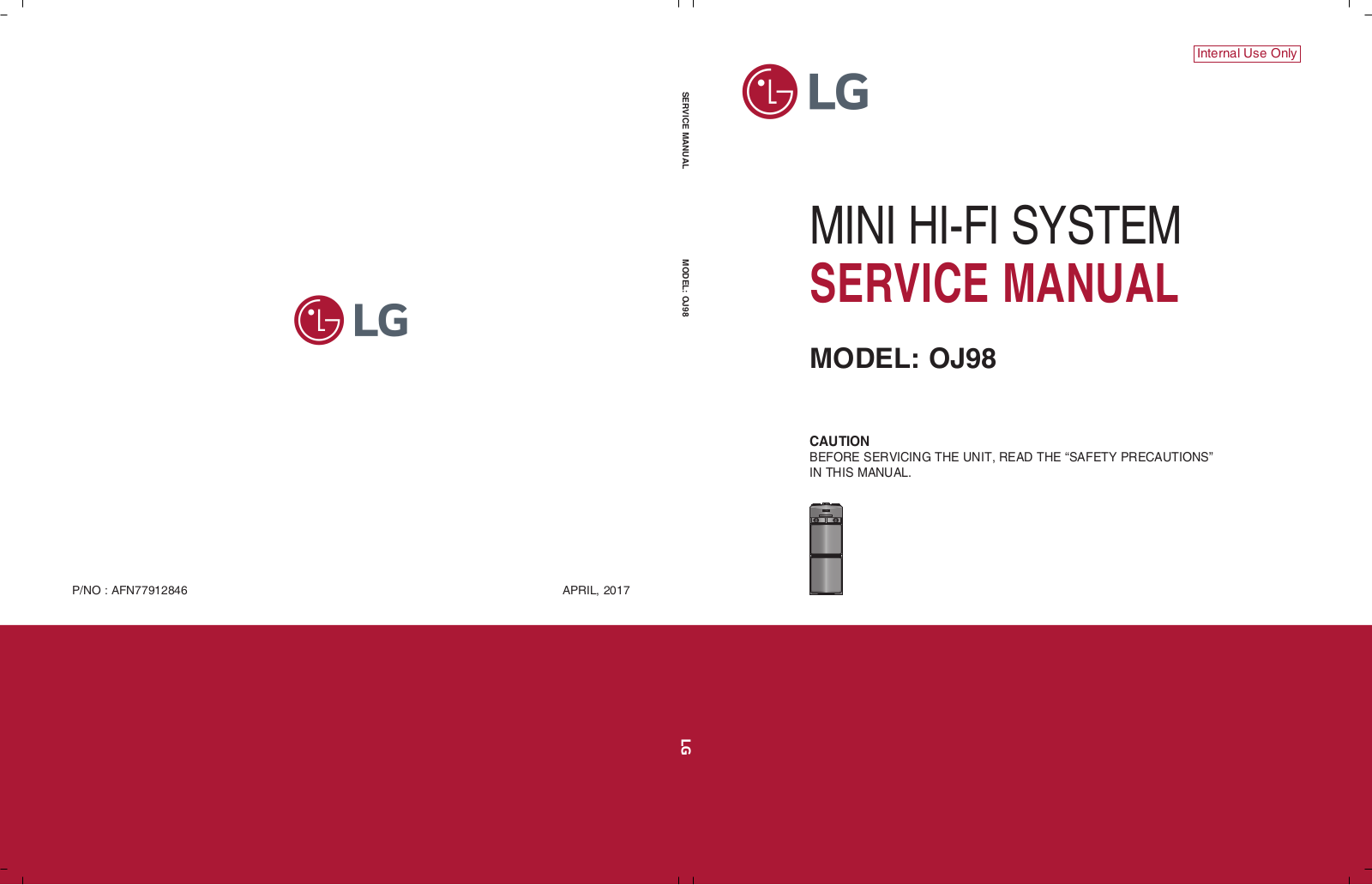 LG OJ98 Service manual