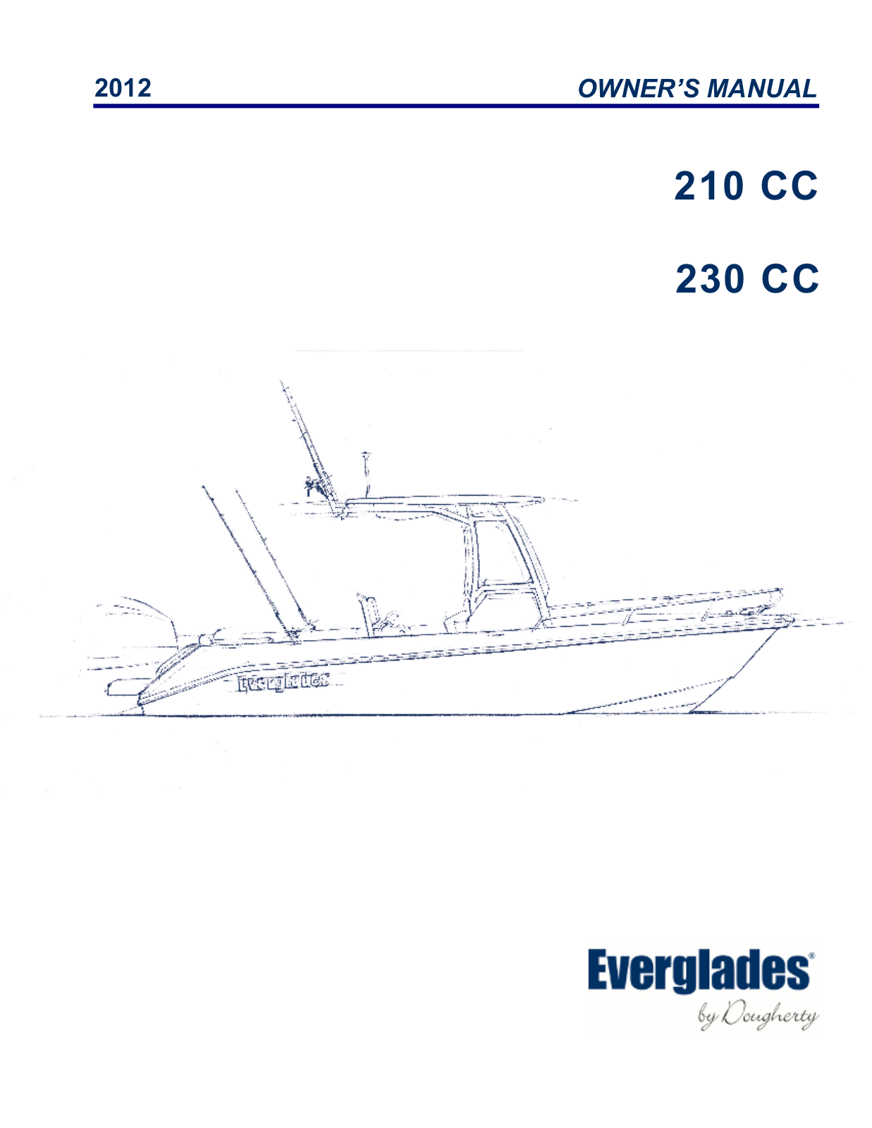 Everglades 210 CC 2012, 230 CC 2012 Owner's Manual