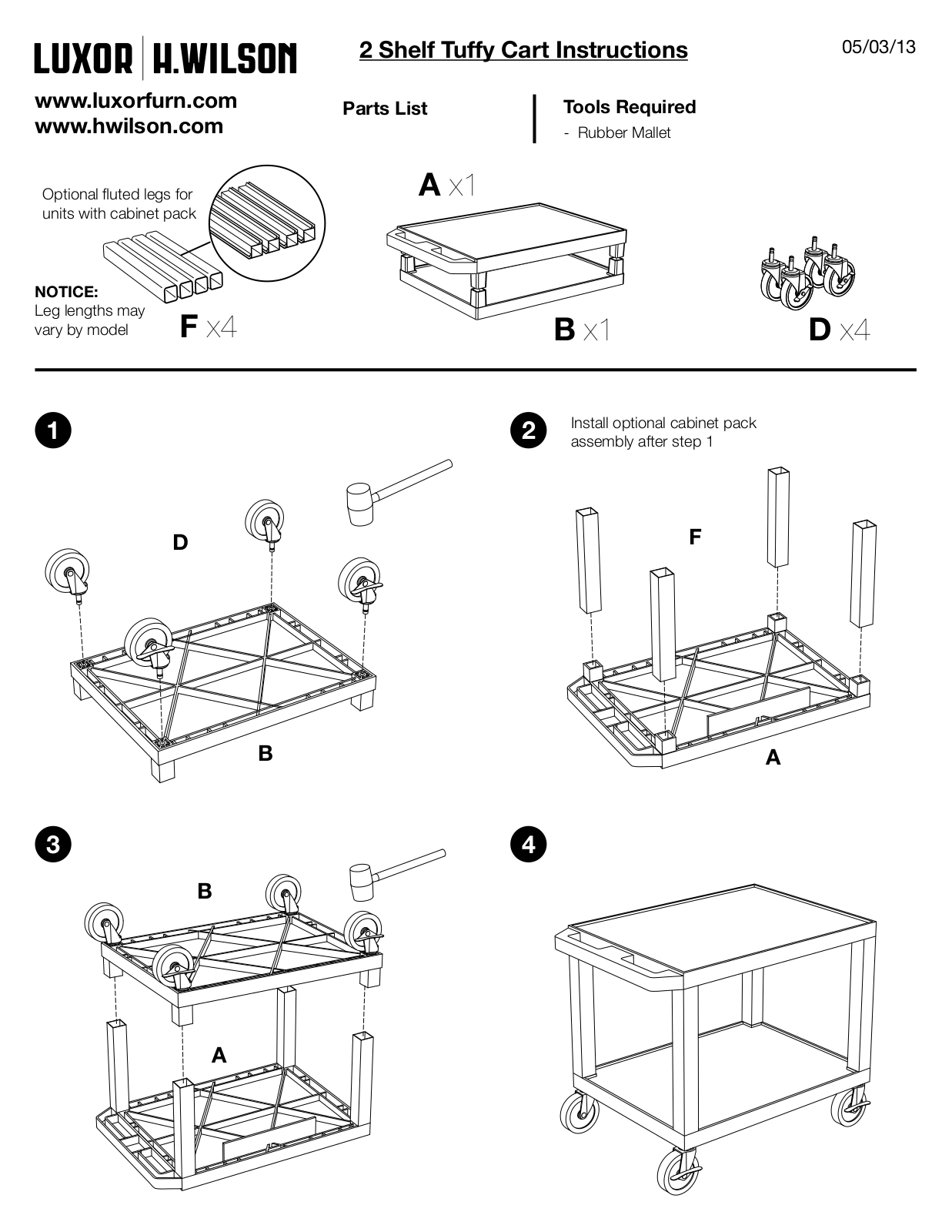 Luxor|H.Wilson WT26C User Manual