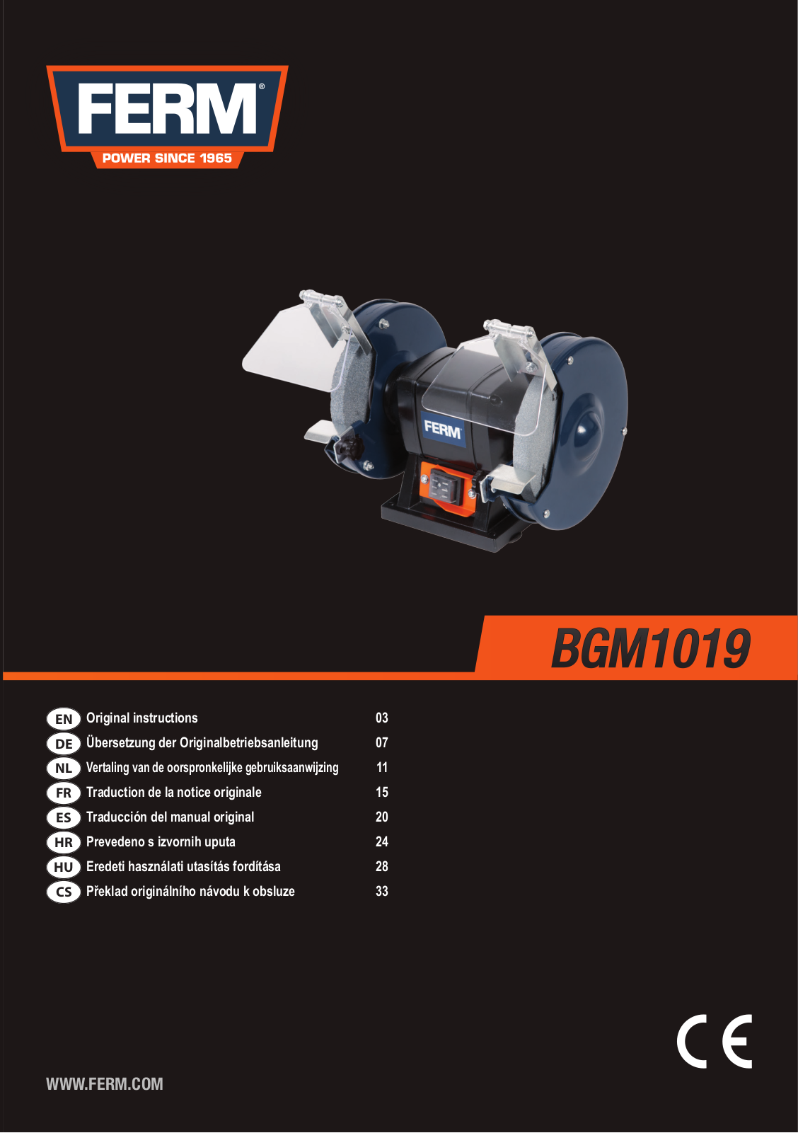 Ferm BGM1019 Service Manual