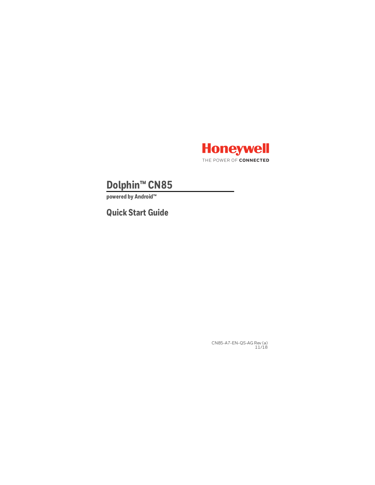 Honeywell CN85L0N User Manual