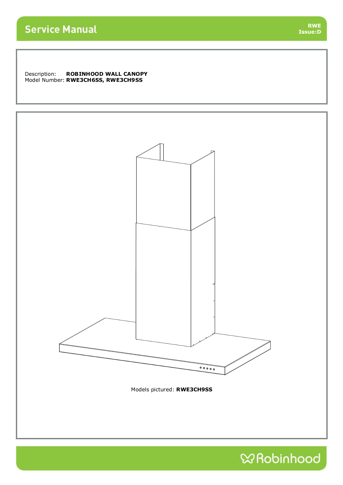 Robinhood RWE3CH6SS, RWE3CH9SS User Manual