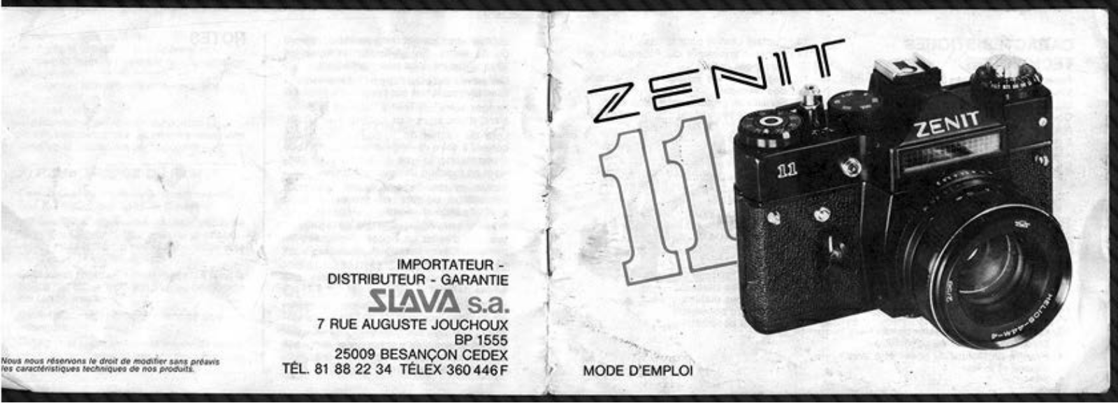 ZENIT 11 User Manual