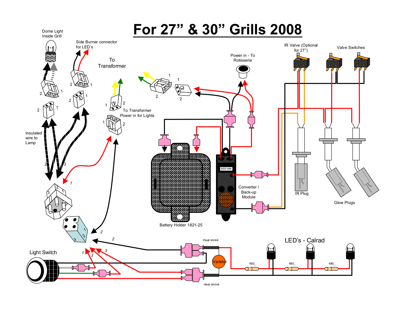 Lynx L27R2LP, L27PSR3NG, L27FR2LP Wiring Diagram