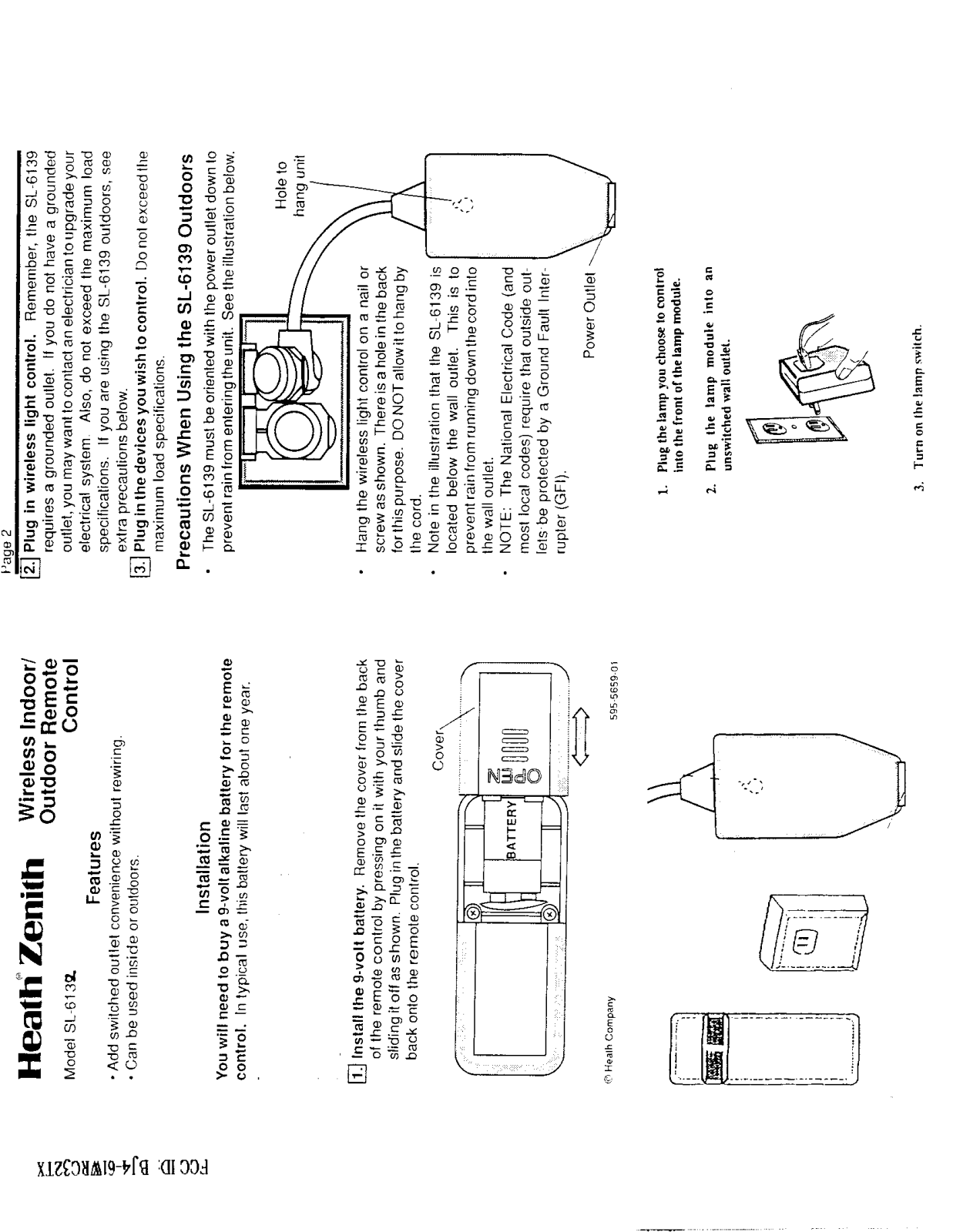 HeathCo 61WRC32TX Users Manual