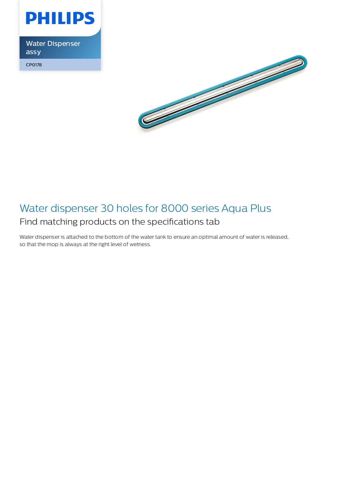 Philips CP0178/01 leaflet - ManualMachine.com