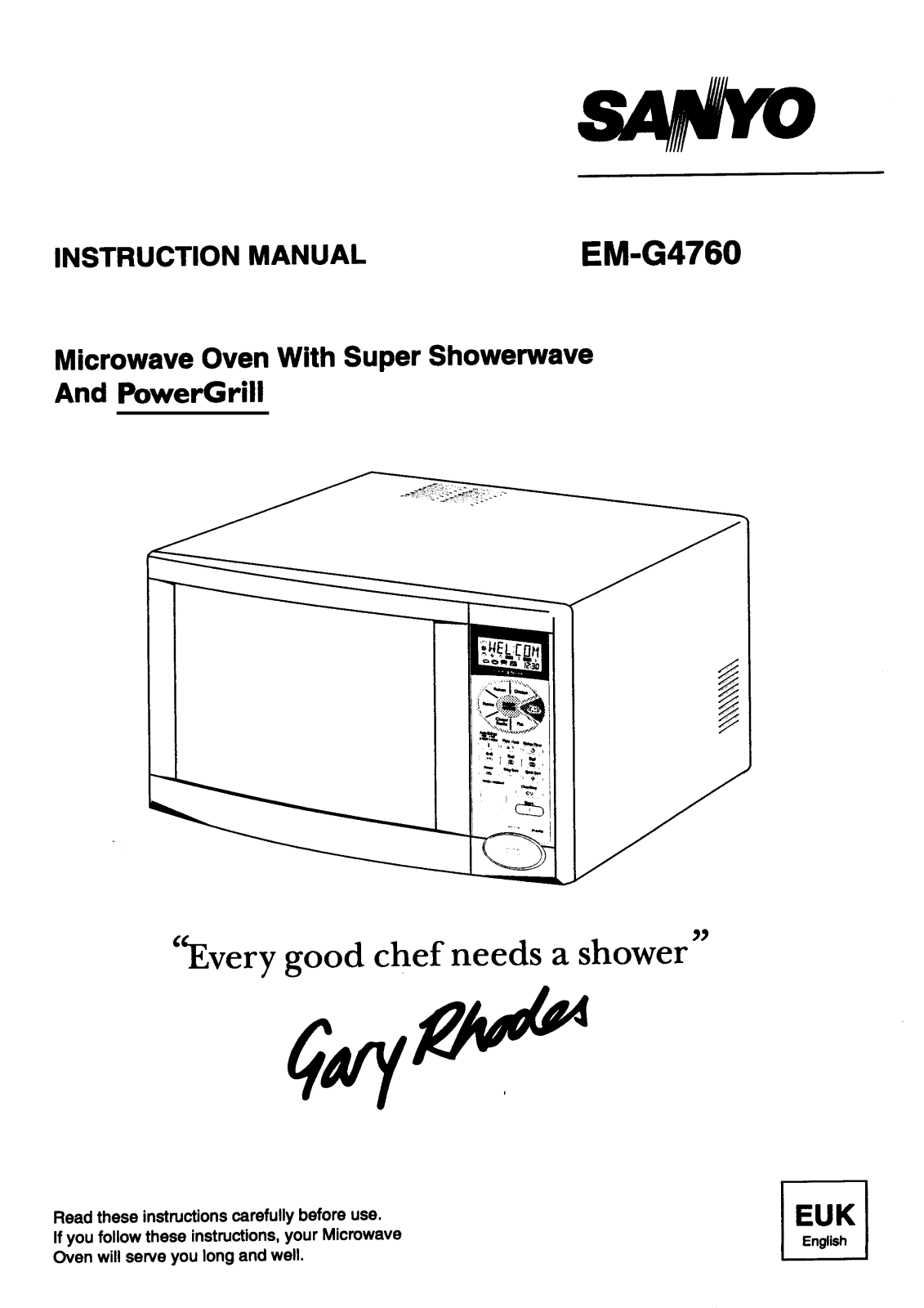 Sanyo EM-G4760 Instruction Manual