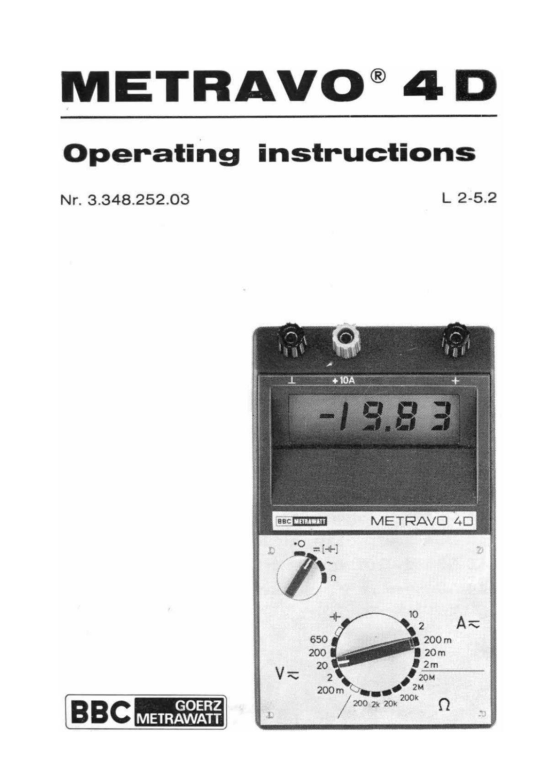 BBC Metravo 4D User Manual