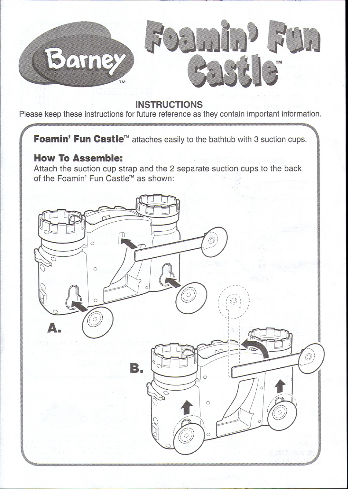 Fisher-Price 94415 Instruction Sheet