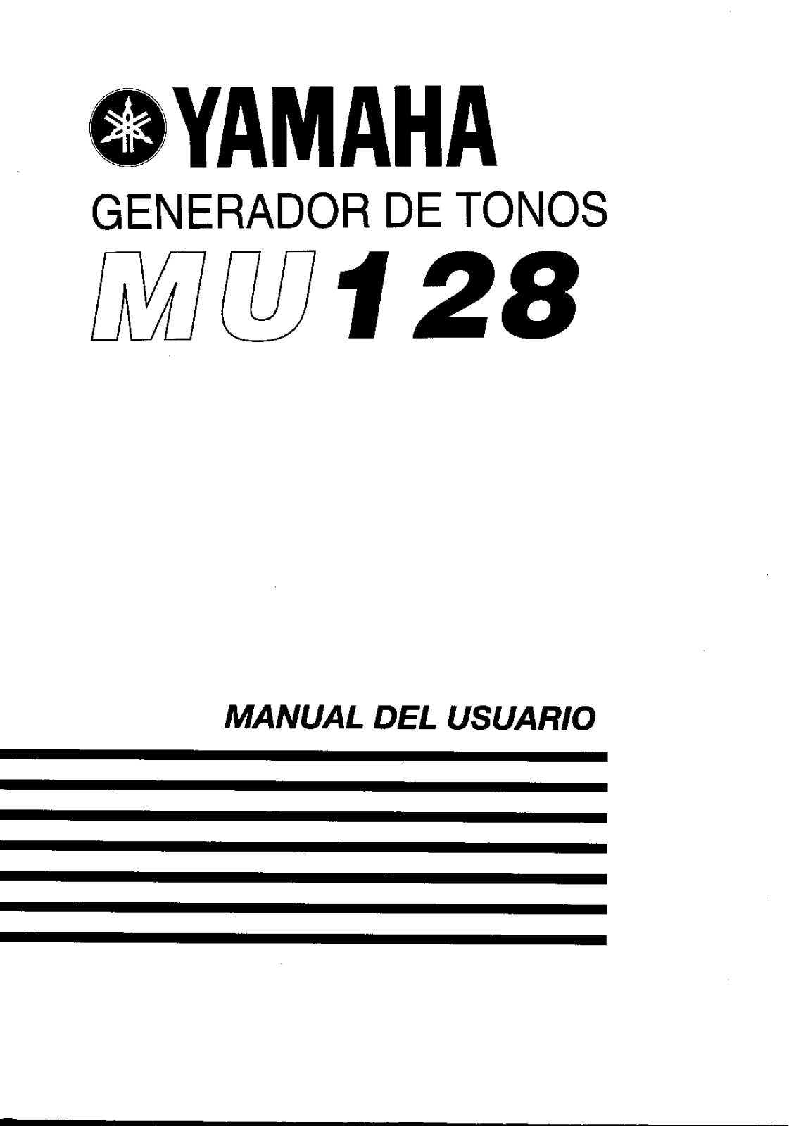 Yamaha MU128 Service Manual