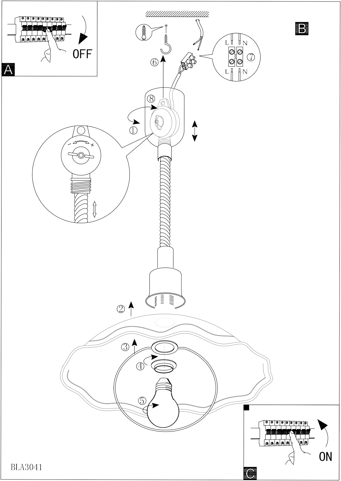 Eglo 3041 operation manual