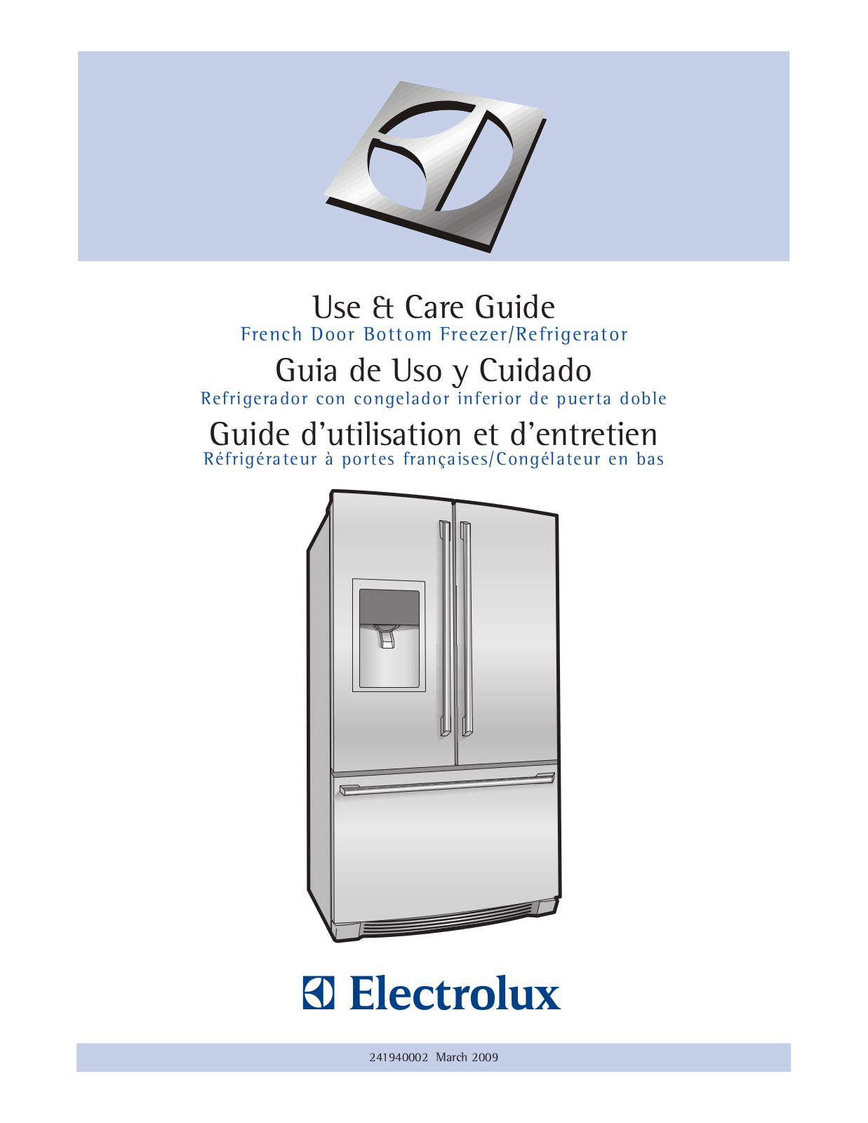 Electrolux 241940002 User Manual