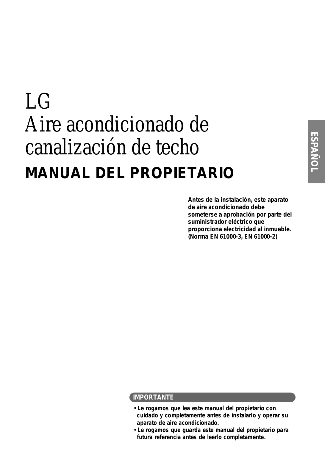 LG ABNH306GLAC, ABNH486RLAC, ABNH246HLAC, ABNH186HLAC user manuals