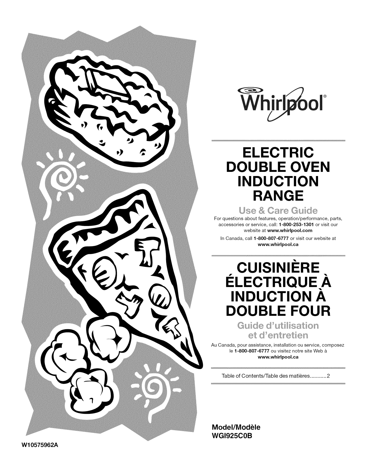 Whirlpool WGI925C0BS00 Owner’s Manual