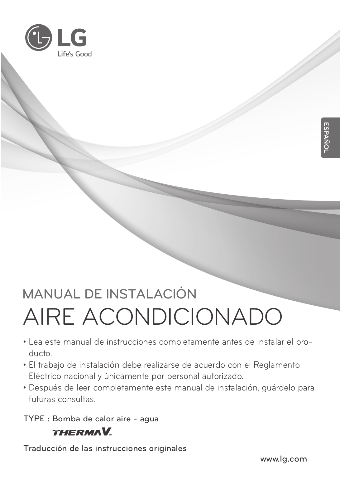 LG HU031 INSTALLATION MANUAL