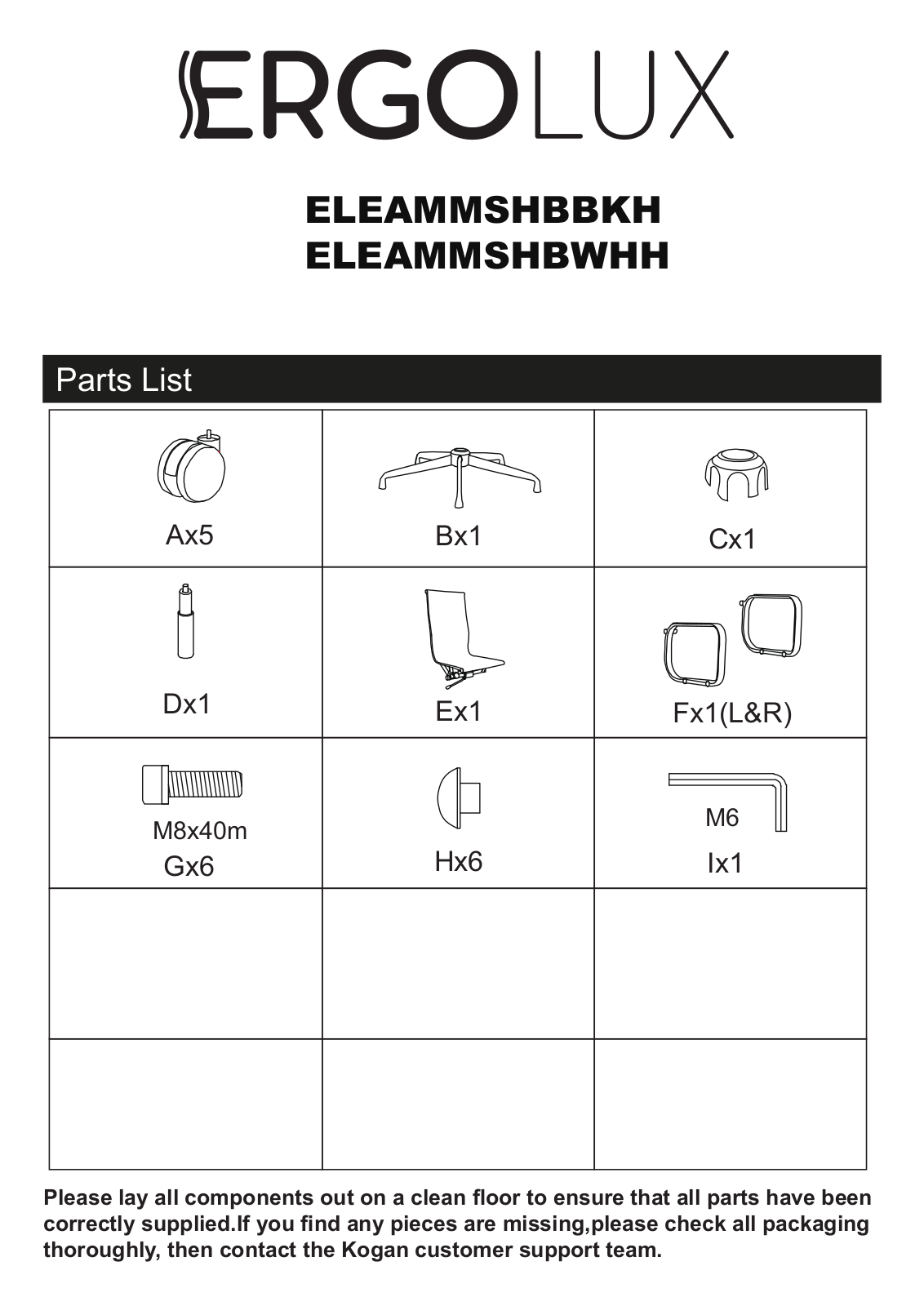 Ergolux ELEAMMSHBBKH User guide - ManualMachine.com