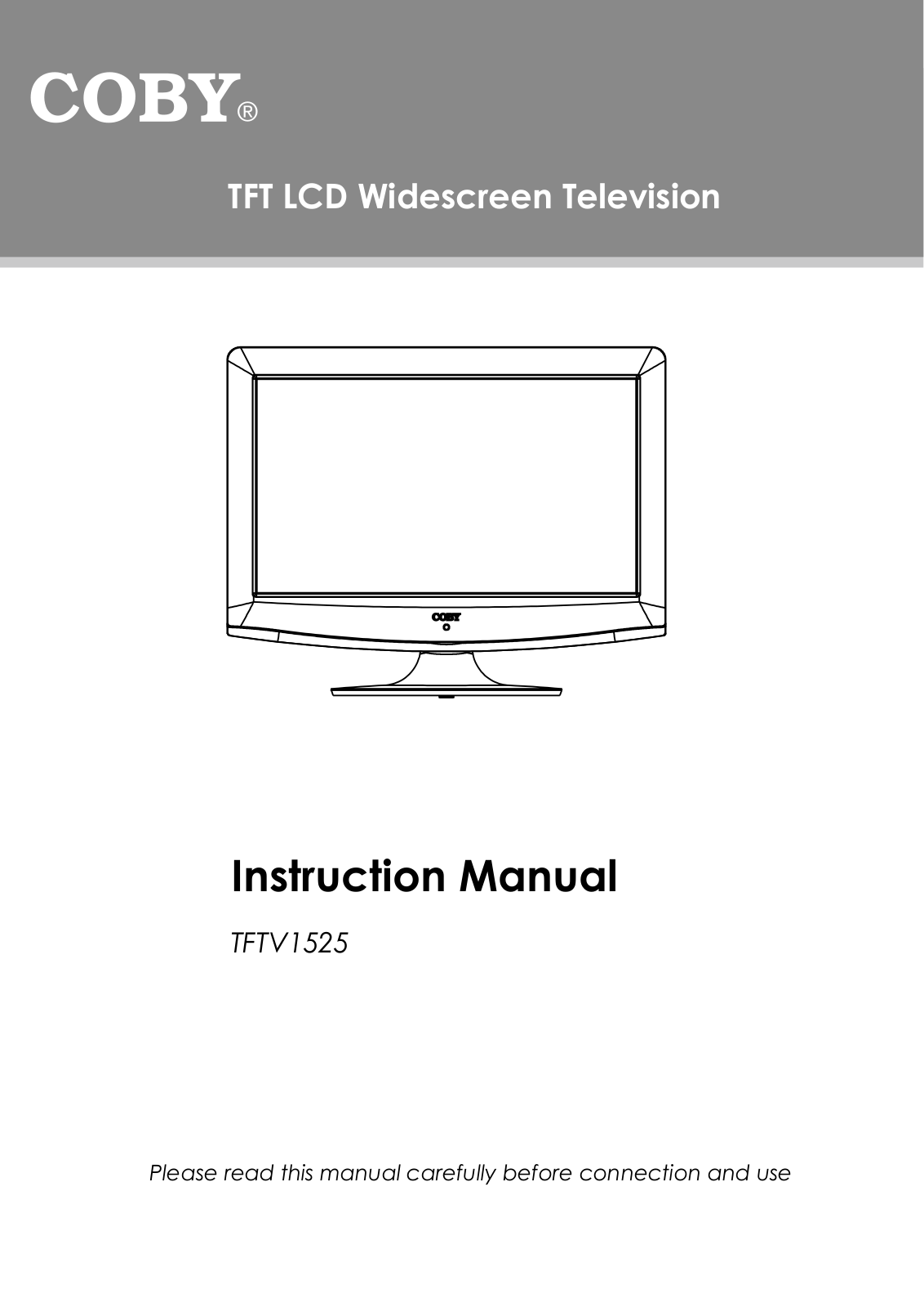 COBY electronic TFTV1525 User Manual