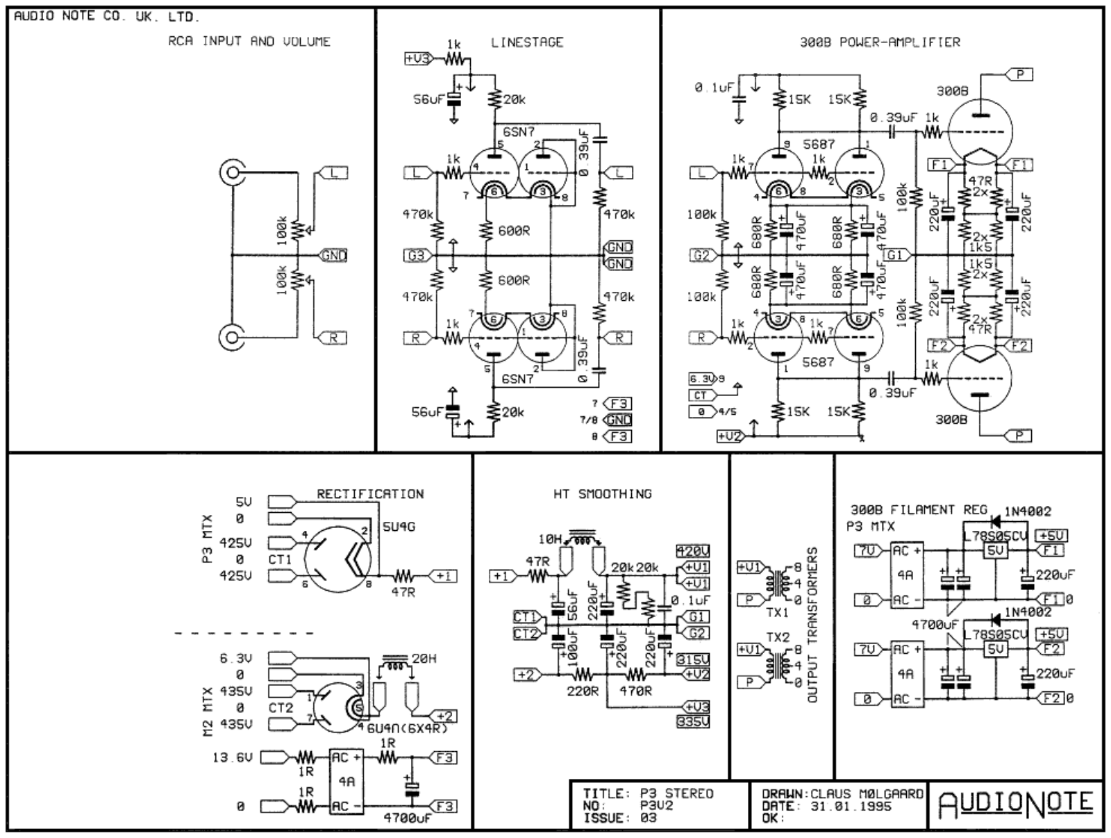 Daad P-3 Stereo Schematic