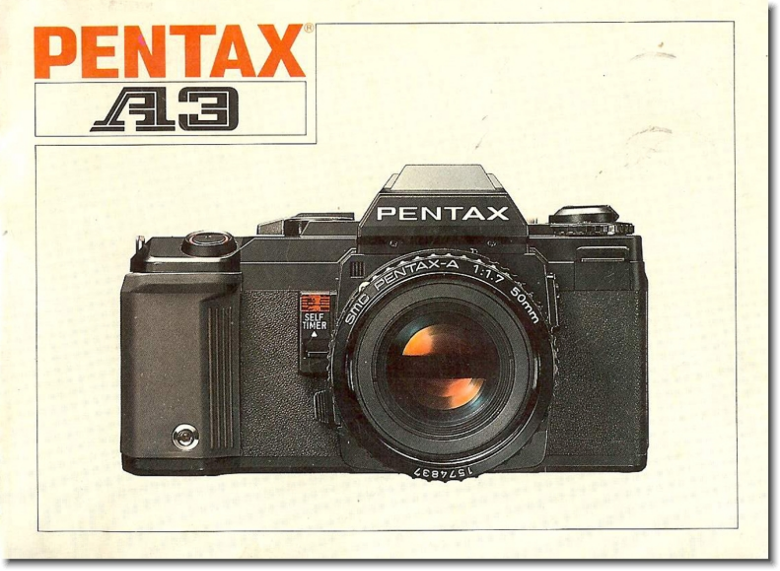 PENTAX A3 Instruction Manual