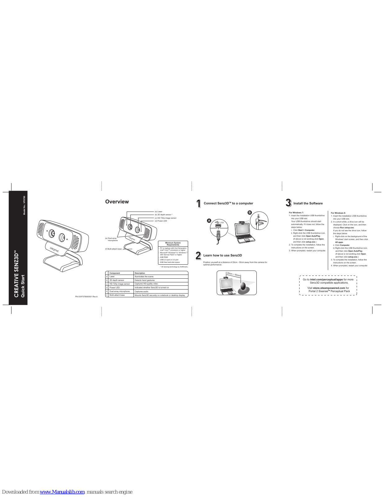 Creative Senz3D User Manual