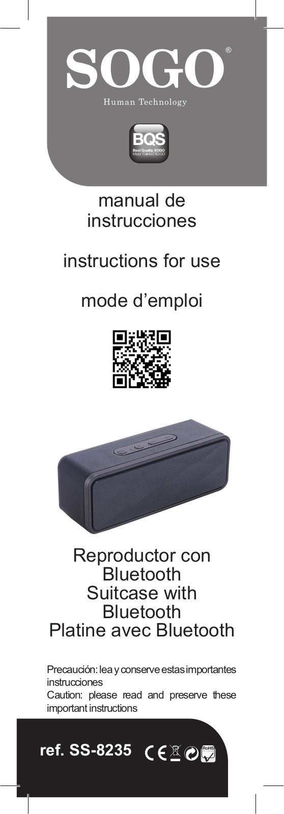 Sogo SS-8235 User guide