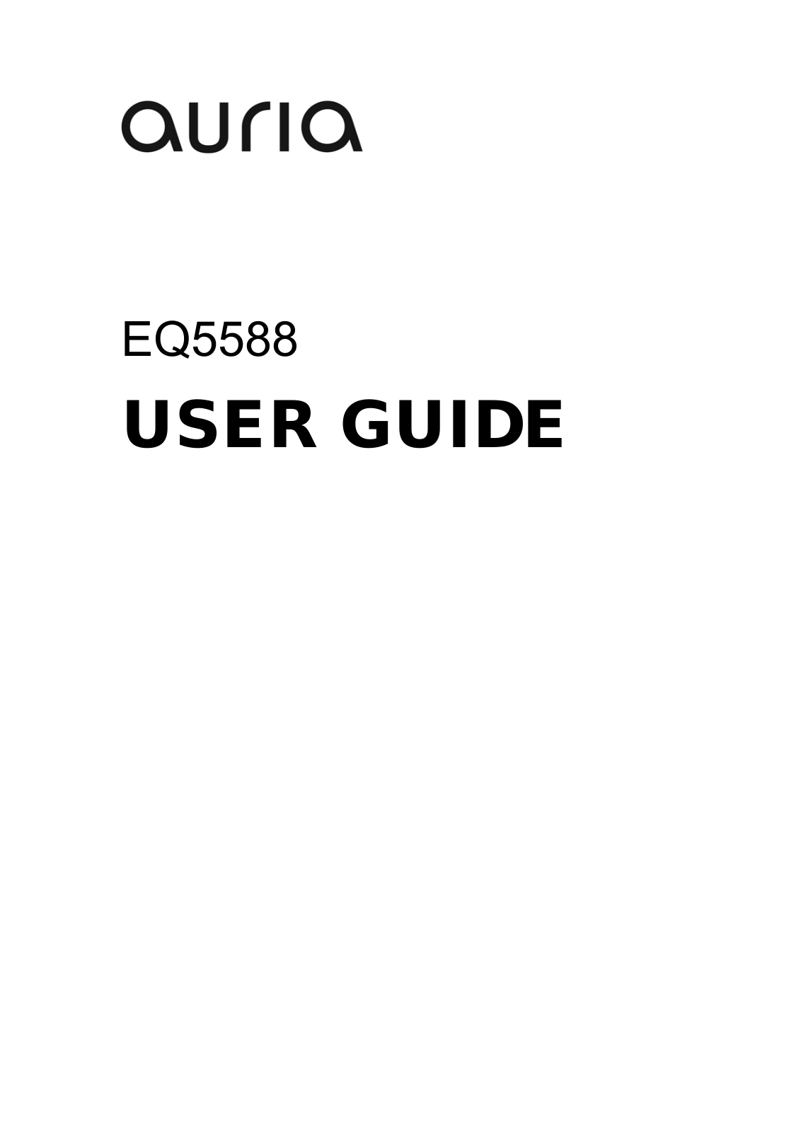 Auria EQ5588 User Guide