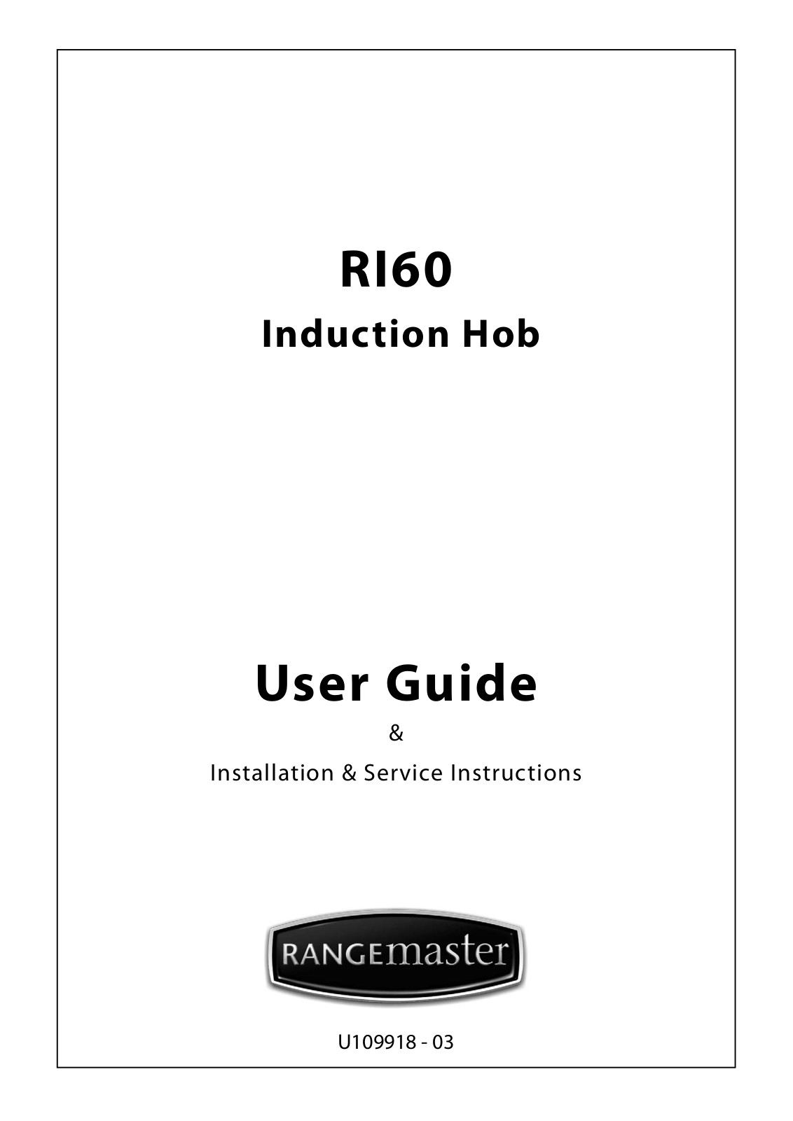 Rangemaster RI60 User Manual