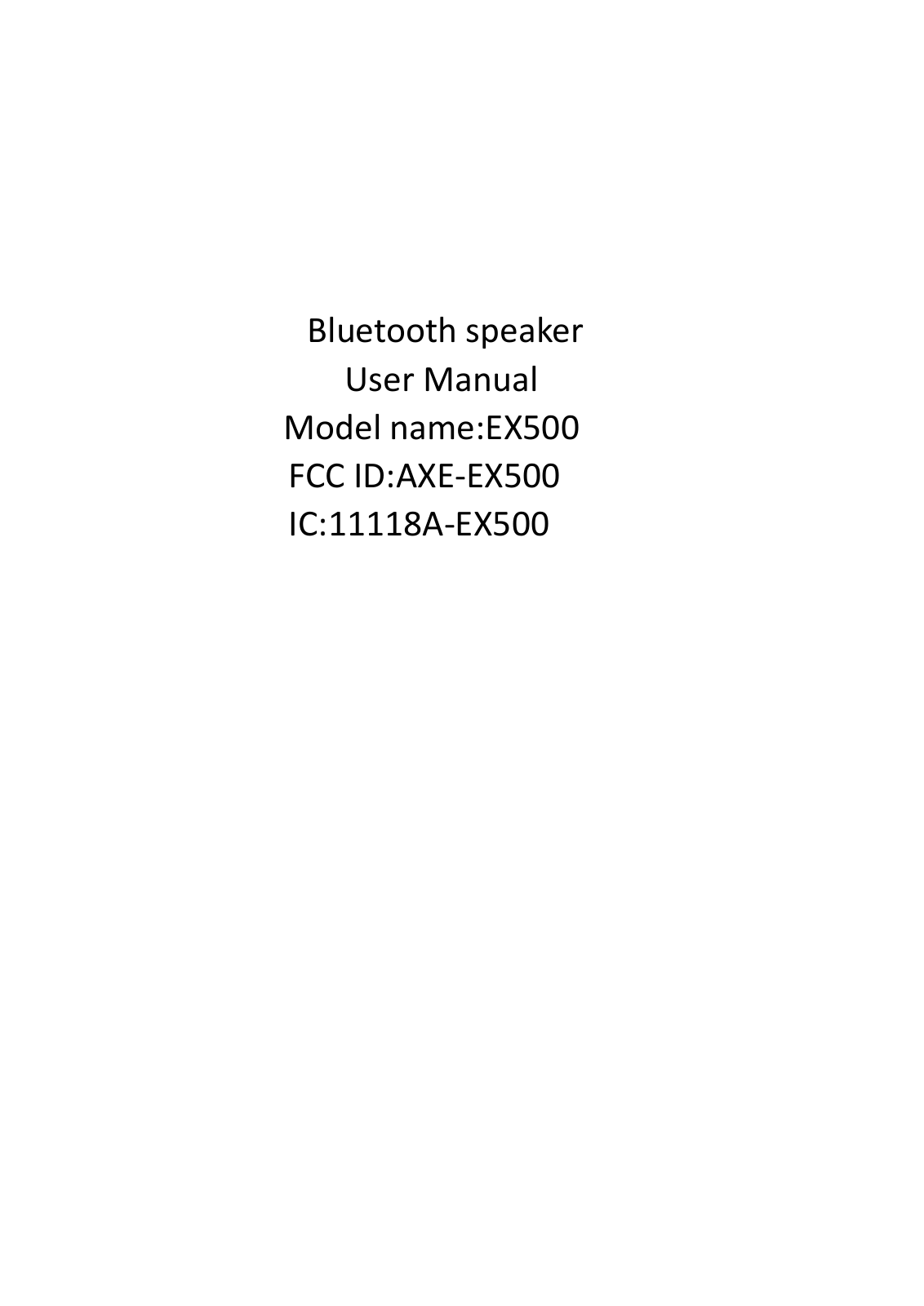 SYGAMA TECHNOLOGY EX500 User Manual