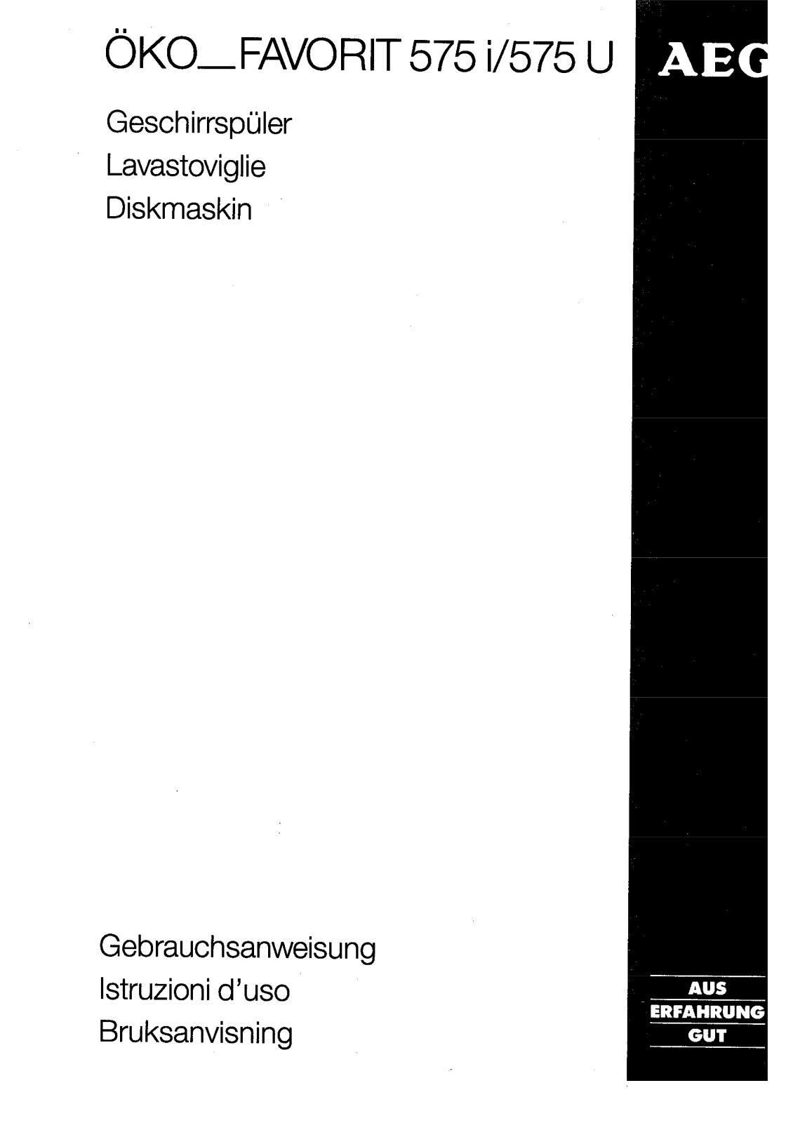 AEG FAV575I-MI/S, FAV575I-W I-S User Manual