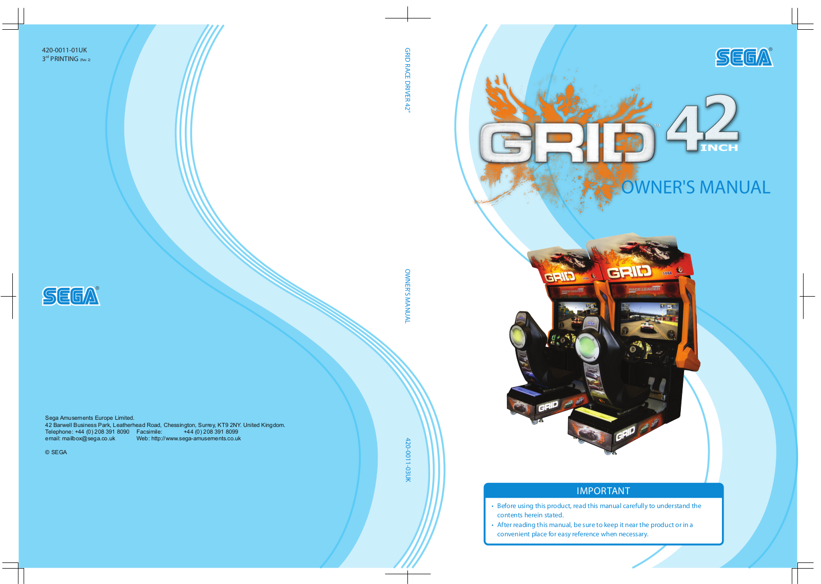 Sega Grid 42 Owner's Manual