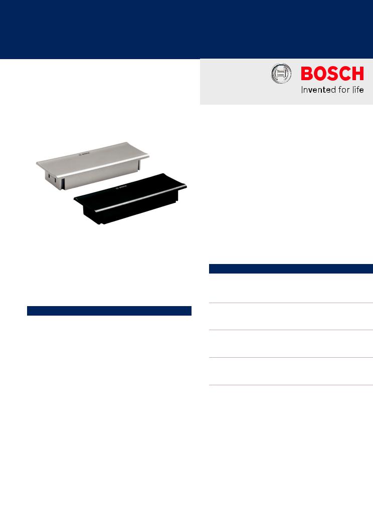 Bosch DCN-FBP-D, DCN-FBPS-D, DCN-FBPS Specsheet