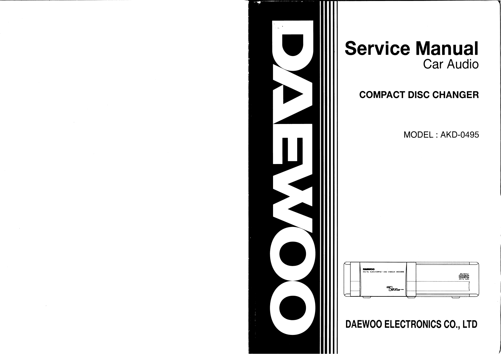 Daewoo AKD-0495 Service Manual