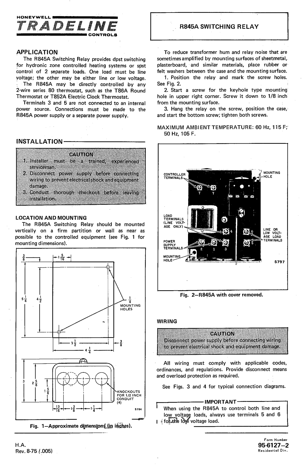 Honeywell 96-6127-2 User Manual