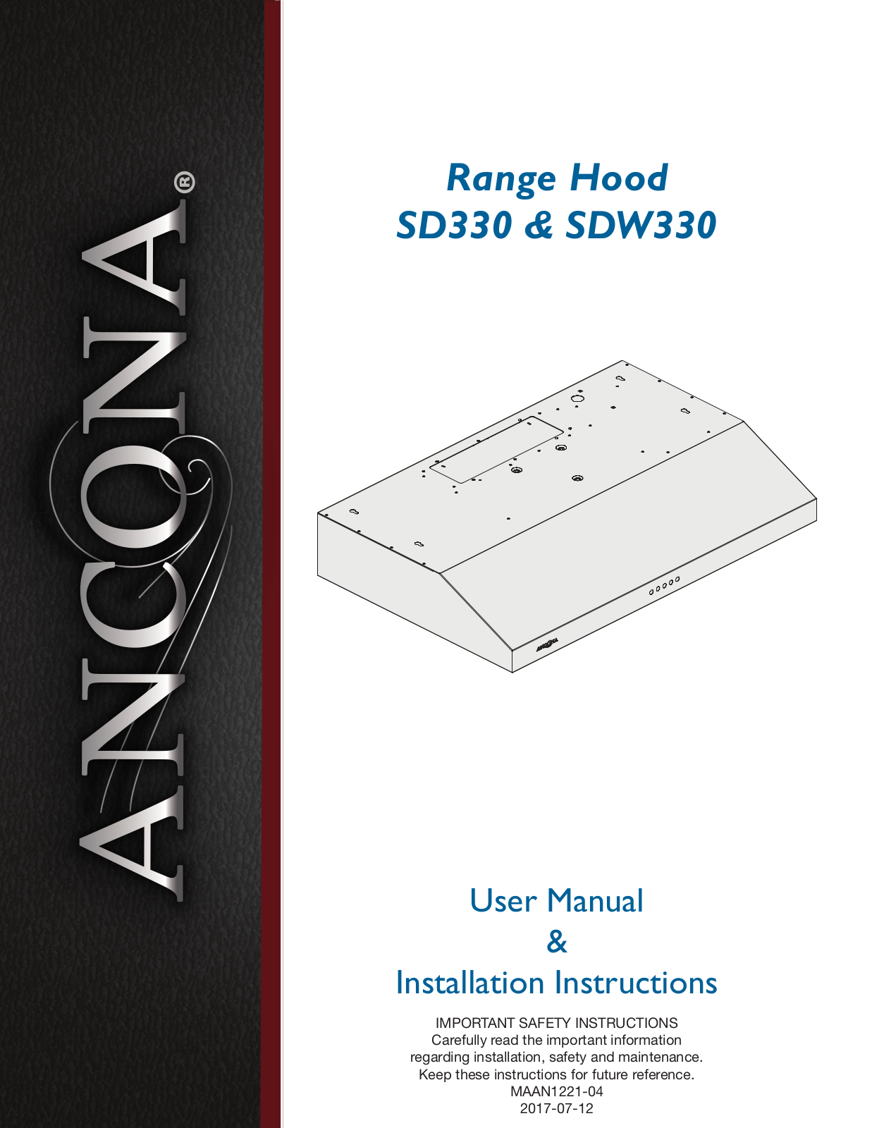 Ancona W007095544 Installation & Assembly - ManualMachine.com