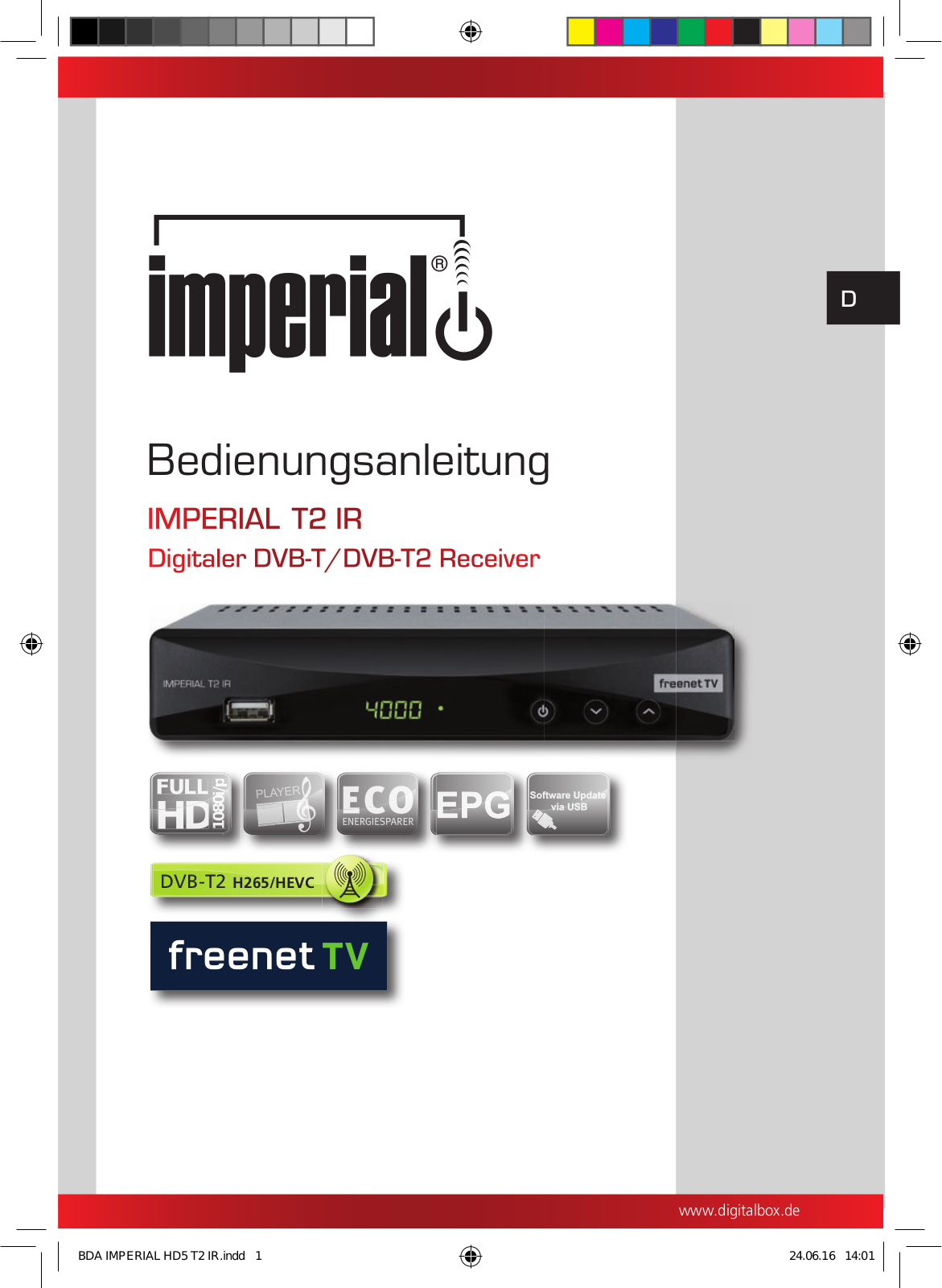 DigitalBox Imperial T2 IR Service Manual